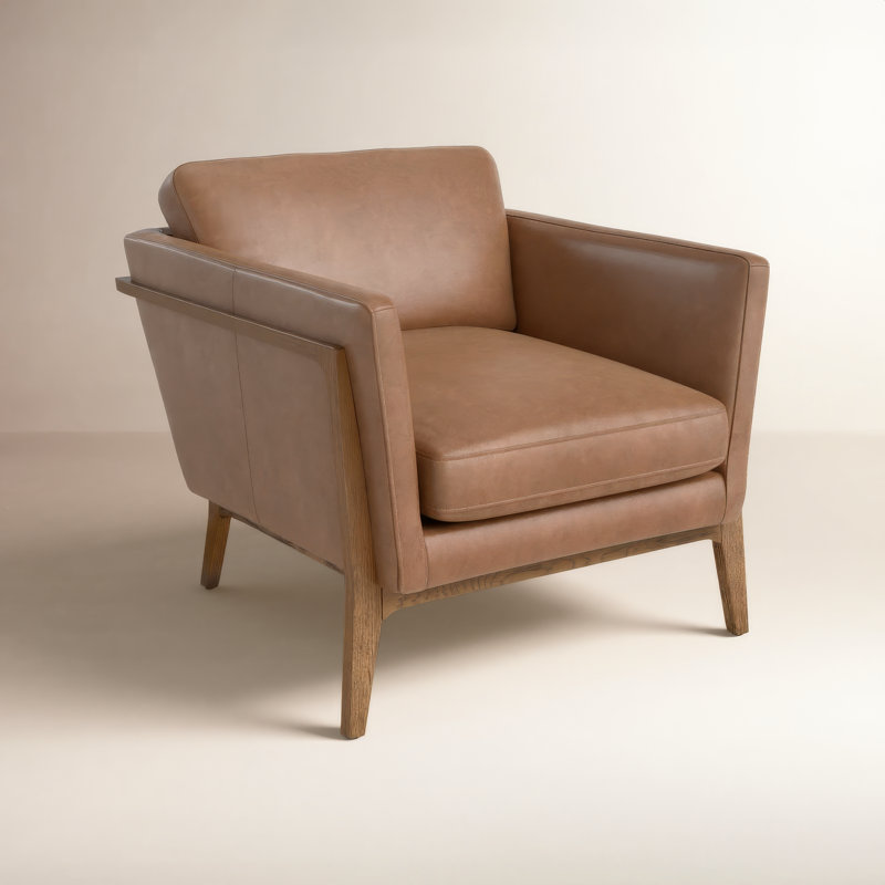 Dash Armchair, Distressed Natural, Palermo Drift Top Grain Leather