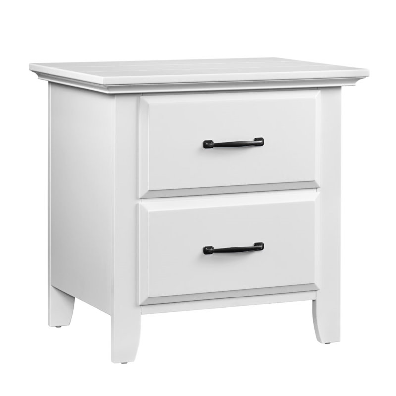 Willowbrook 2 Drawer Nightstand, White