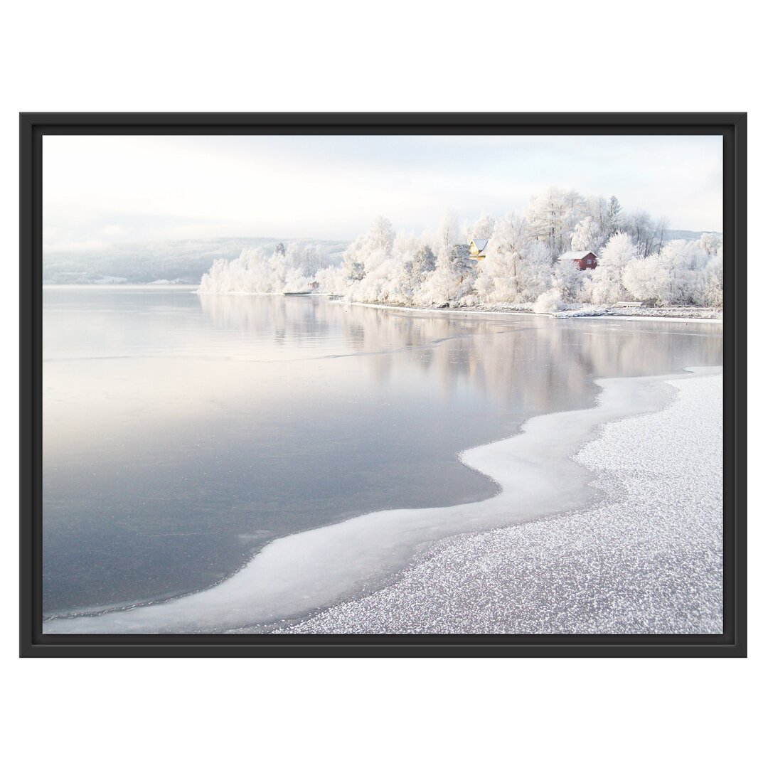 Gerahmtes Wandbild Atemberaubende Winterlandschaft