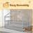 Twin Size Wooden House Bed With Two Drawers-1056528971