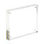 TRIXES Acrylic Photo Frame - Clear Freestanding Picture Frame with Magnets –Cherished Memories-83383785