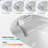 Elongated Smart Toilet With Bidet,Smart Toilet With ADA Comfort Height Heated Seat,MAP 1000G Powerful Flush,Warm Water/Dryer,Night Light,Dual-Flush 1/1.28GPF For Bathrooms.