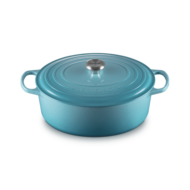 Le Creuset Signature Cast Iron Oval Oven 8 Qt, Caribbean