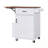 Kitchen Island with Drop Leaf, Open Side Rack, One Drawer and Towel Rack-1052081476