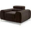 Fauteuil d'appoint moderne Laurence - Brun foncé-1092169619