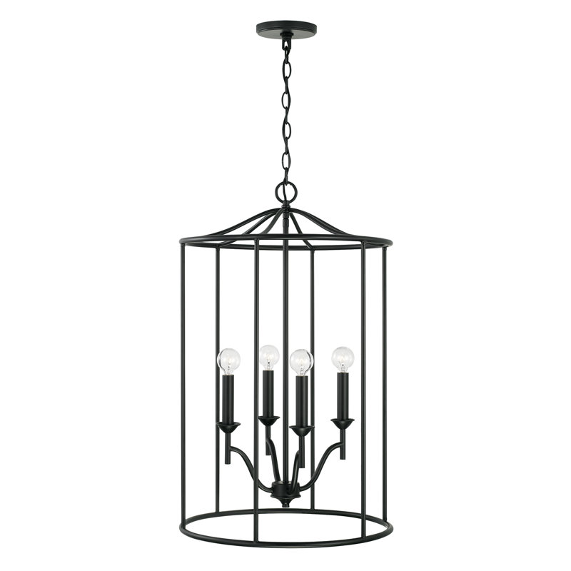 Luminaire suspendu cylindrique 4 lumières