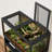 Dual 120 Gallon Reptile Tank with Stand, 2-in-1 Front-Opening Glass Doors & Mesh Top Enclosure, Large Reptile Habitat with Storage Cabinets and Built-In Power Outlet for Bearded Dragons, Snakes, Lizards, Geckos, or Tortoises (Bulbs and Lampshades Not Inc
