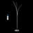 Fuochi 71" Modern Minimalist Metal 5-Branch Arc Dimmable Integrated Floor Lamp with Remote Control