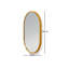 Nickalls Metal Oval Mirror