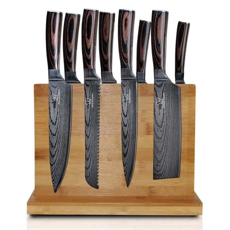 Kuechenkompane Acacia Knife Block