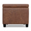 Banc rembourré avec rangement en mousse à haute densité de 48 po Avalon-1857676334