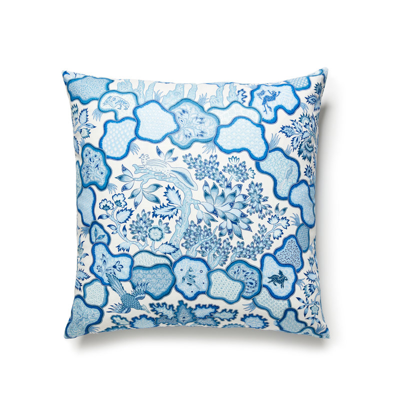 OREILLER ZIBA, Porcelaine bleue