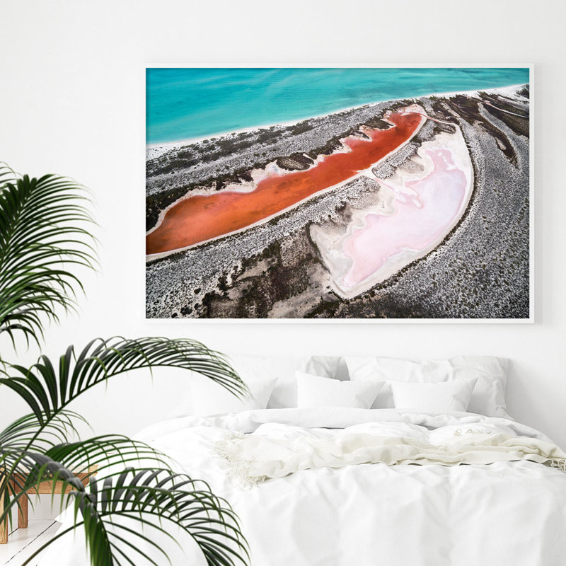 Pink Lakes Print by Trunk Archive