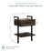 Navarro Rustic Wall Mount Nightstand with Drawer and Storage Shelf