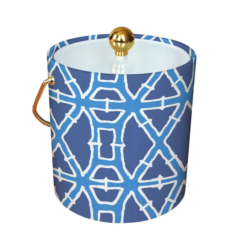 SEAU À GLACE BLEU BAMBOU, Bleu foncé