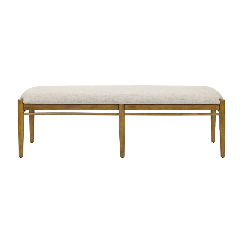 Mytrell Modern Wood Dining Table Bench, Kitchen seat, Fully Assembled, Brown