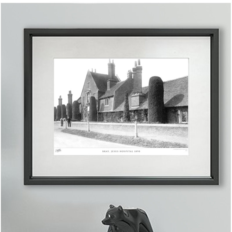 Bray, Jesus Hospital 1890 - Single Picture Frame Print, 40cm H X 50cm W x 2cm D