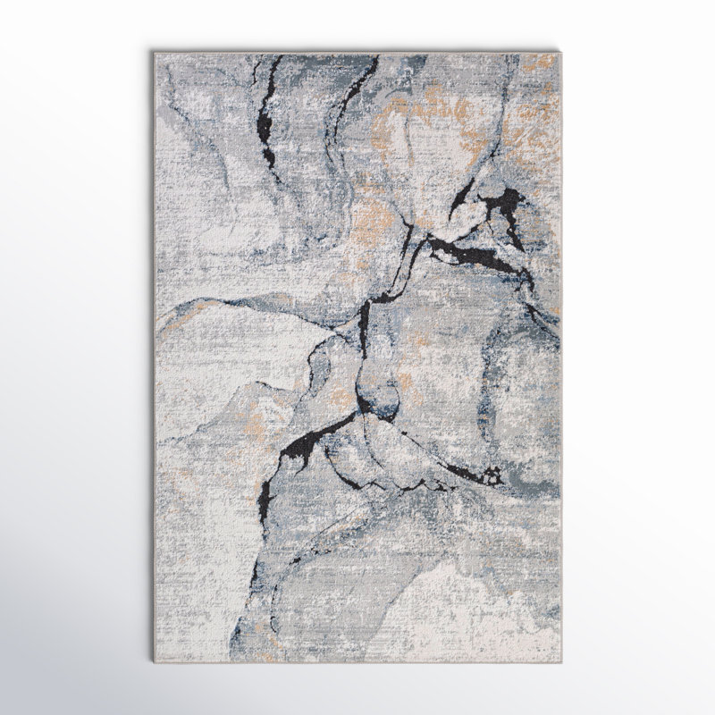 Steve Abstract Indoor Rug, Rectangle 2' x 3'
