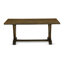 L'ensemble de table de salle à manger 3 pièces comprend une table de salle à manger en bois et 2 bancs de salle à manger - plateau de table Jacobean patiné et finition Jacobean patiné-1823019445-1823719853