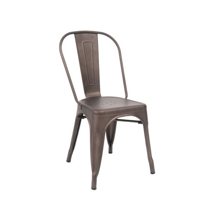 Slat Back Stacking Side Chair