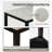 5-Piece Dining Set With Concrete-Effect Tabletop