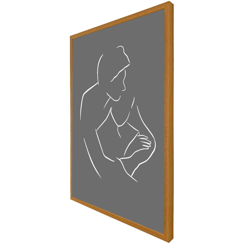 Ashvik Single Picture Frame Print, 114cm H x 76cm W x 4cm D, White Framed