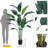 Artificial Bird Of Paradise Plant 6FT(72In) Fake Palm Tree With 17 Trunks Faux Leaves