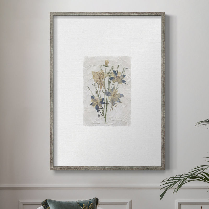 Decoupage Floral IV, reproduction encadrée - bois massif 50760, H 30 po x l 24 po