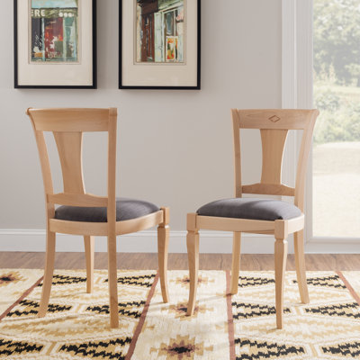Edib 20'' H Linen Upholstered Beech Side Chair
