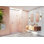 Illume 60 in. x 78 in. Fully Frameless Wall Hinge Shower Door