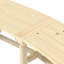 Banc d'extérieur en bois massif 58,25 po