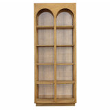 Leonardo 79" Tall Mindi Wood Bookcase, Natural