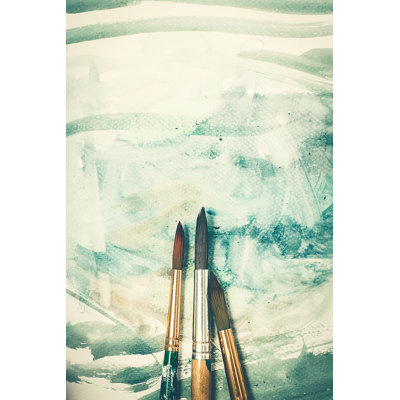 Paint Brush 1 Piece Wrapped Canvas Wall Art