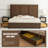 Morghen Upholstered Platform Bed With Extra High Headboard And 2 Extra Large Capacity Drawers-963804018-969740716