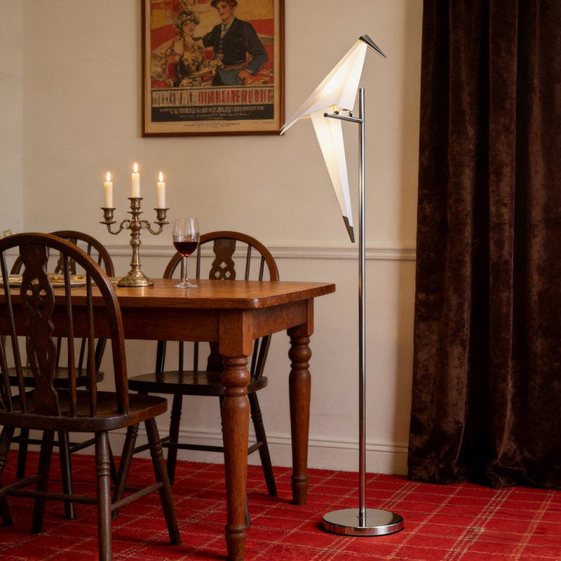  69'' H  Berley Thousand Paper Cranes Floor Lamp