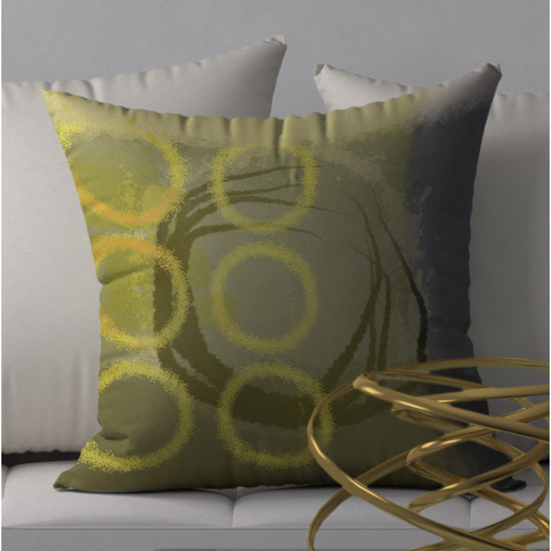  K.O. Housse de coussin décoratif carré Logical, H 20 po x l 20 po