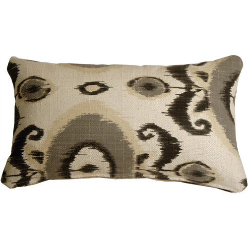 Coussin Bold Ikat, Gris
