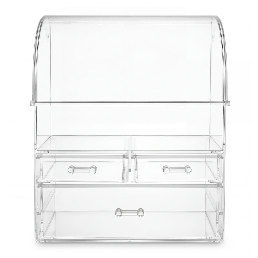 Makeup Storage Organiser Acrylic Cosmetics Organizer Beauty Transparent