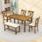 Walburg 6 - Person Four Leg Dining Set-782068179-782068178
