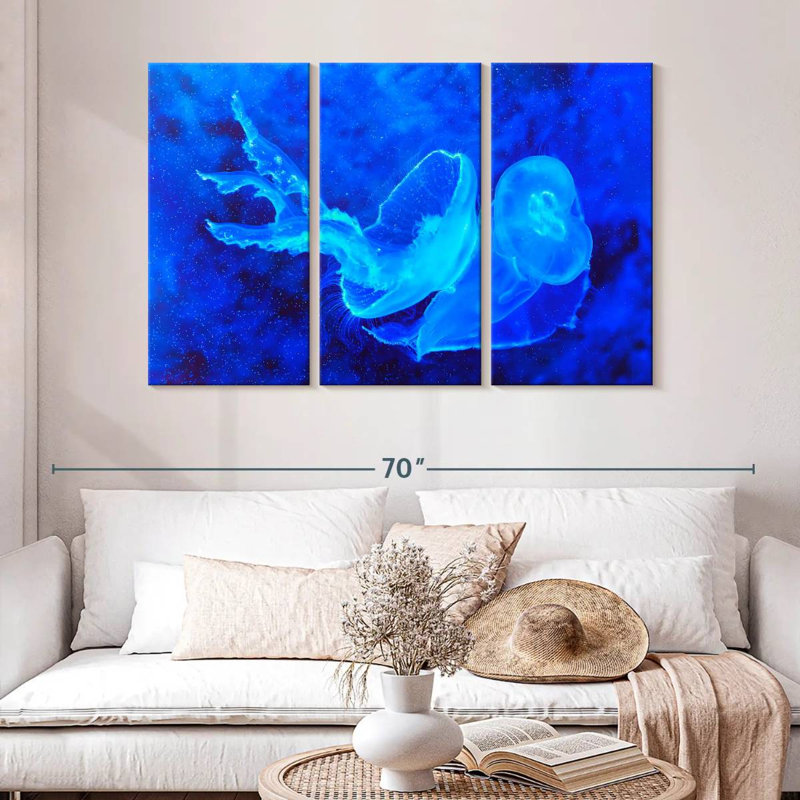 Bell Shaped Jellyfish, 32" H x 50" W