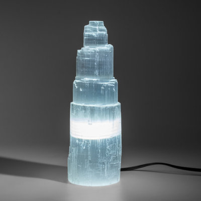 Lampe de nettoyage en sélénite véritable (10 po, 4 lb)
