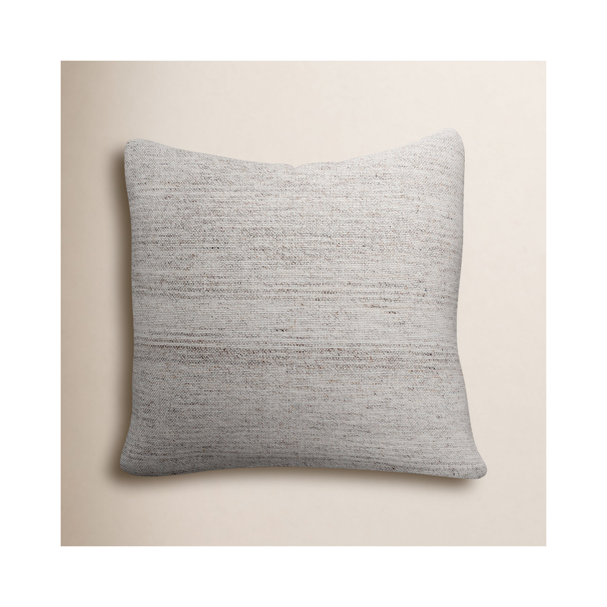 Rylie Cotton Throw Pillow, 22" x 22", Polyester/Polyfill