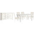 Gilvira Extendable Rectangular Dining Table With 4 Upholstered Side Chairs And Buffet