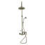 Système de douche thermostatique exposé 60 po mural avec douche à main 1,75 GPM et poignées levier / croix-132935734