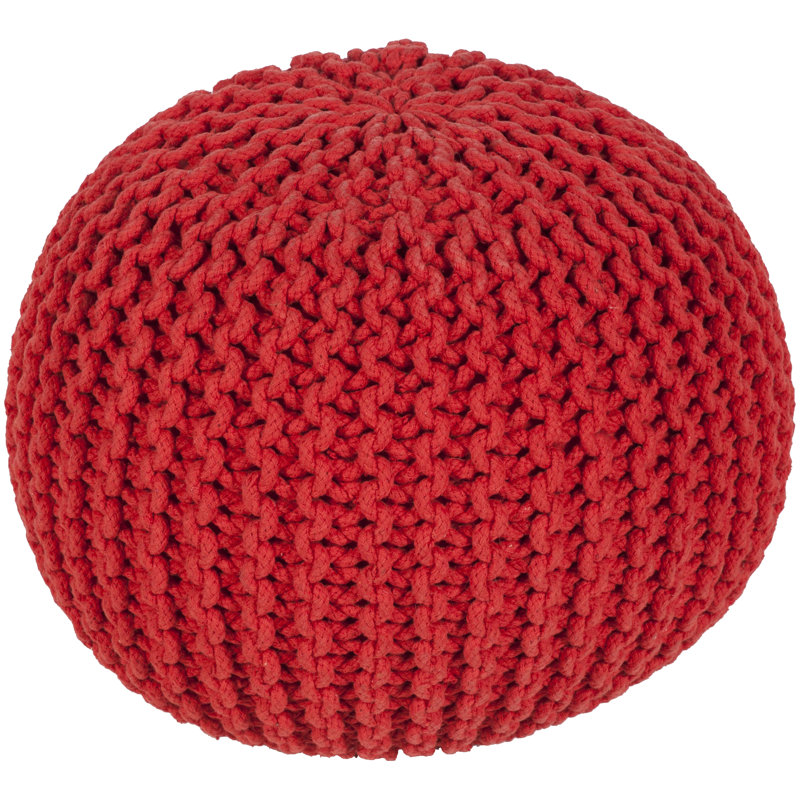 Repose-pieds rond large de 20 po Grimes, Coquelicot