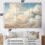 «Beige Minimalisme Clouds II», ensemble d'art mural sur toile-107733868-107733870