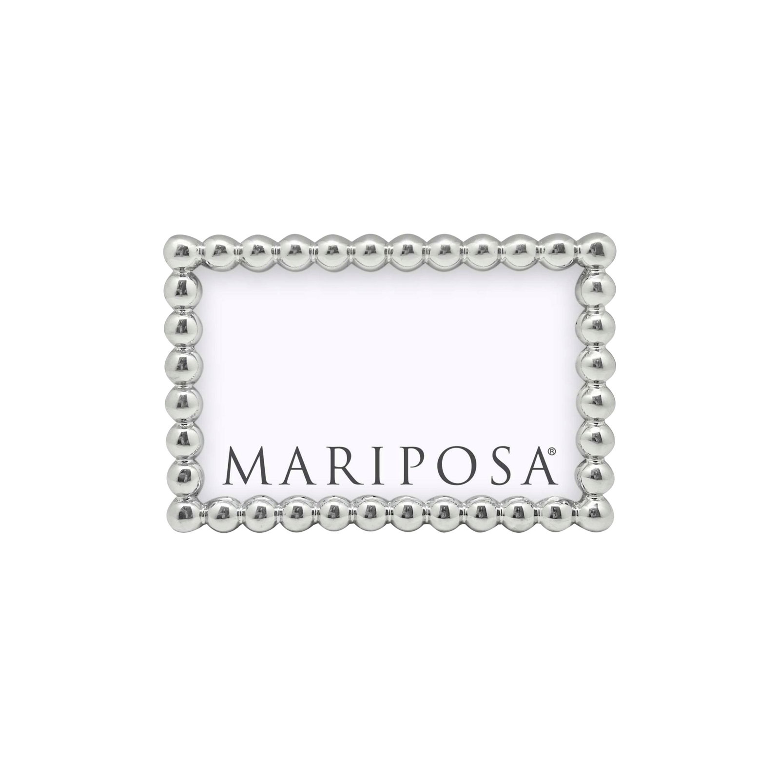 Metal Picture Frame, Silver, 4" W x 6" H
