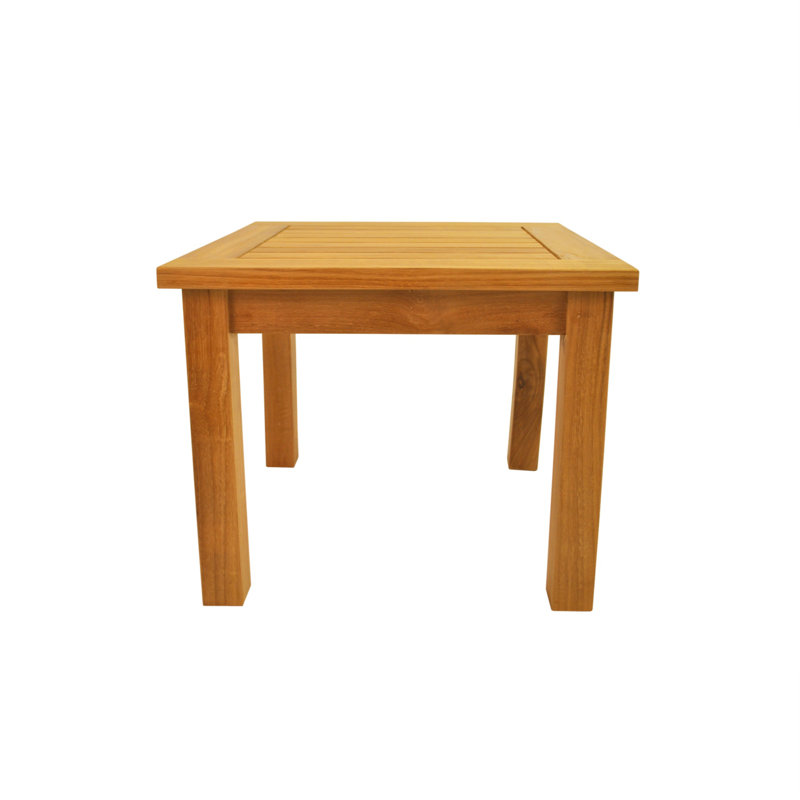 Grewitz Outdoor Square Teak Side Table