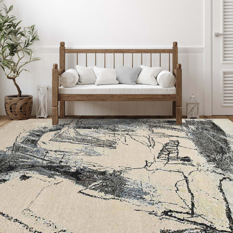 Abstract Area Rug, Rectangle 10' x 14'