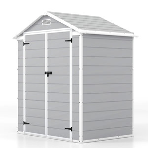 6 ft. W x 4 ft. D Plastic Storage Shed(incomplete box 2 of 2 )